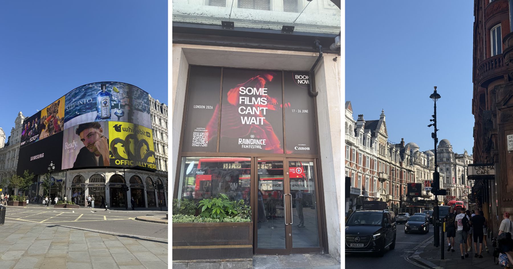 LFA MA student raindance film festival - photos of picadilly